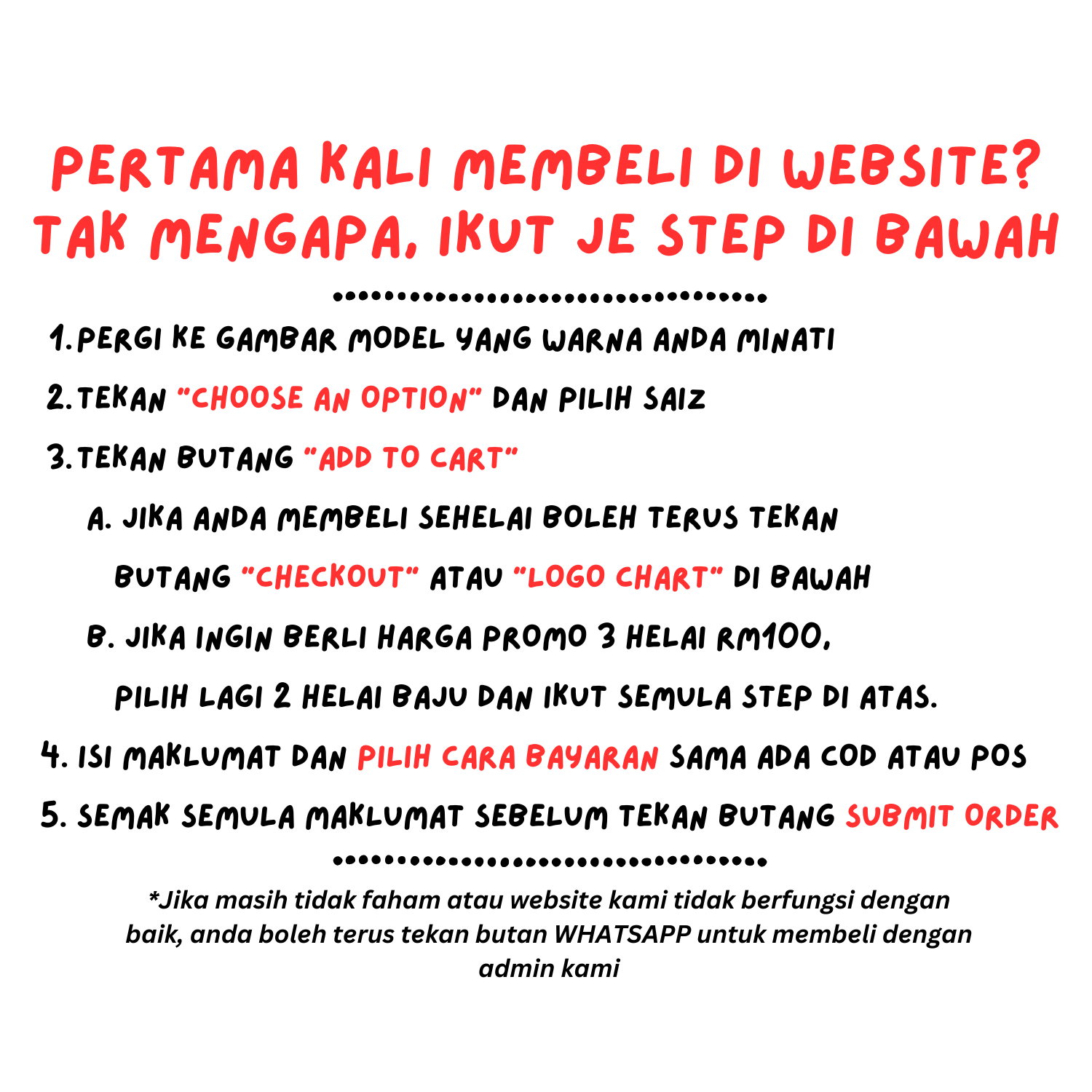 pertama kali beli di website