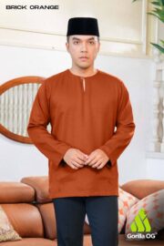 Brick Orange for Men: Lengan Panjang
