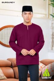 Burgundy for Men: Lengan Panjang