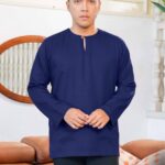 Navy Blue for Men: Lengan Panjang