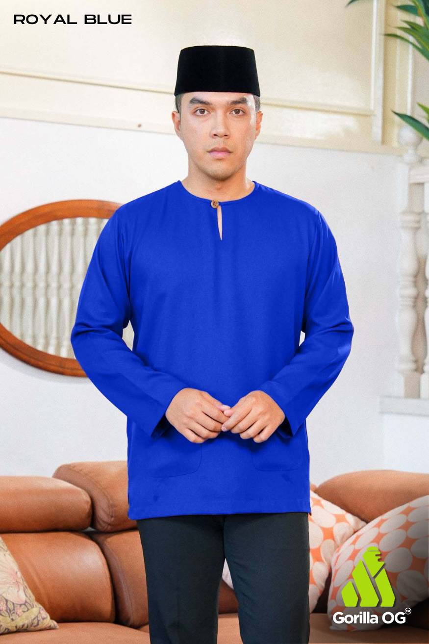 Royal Blue Lengan Panjang Royal Blue for Men: Lengan Panjang - Image 1